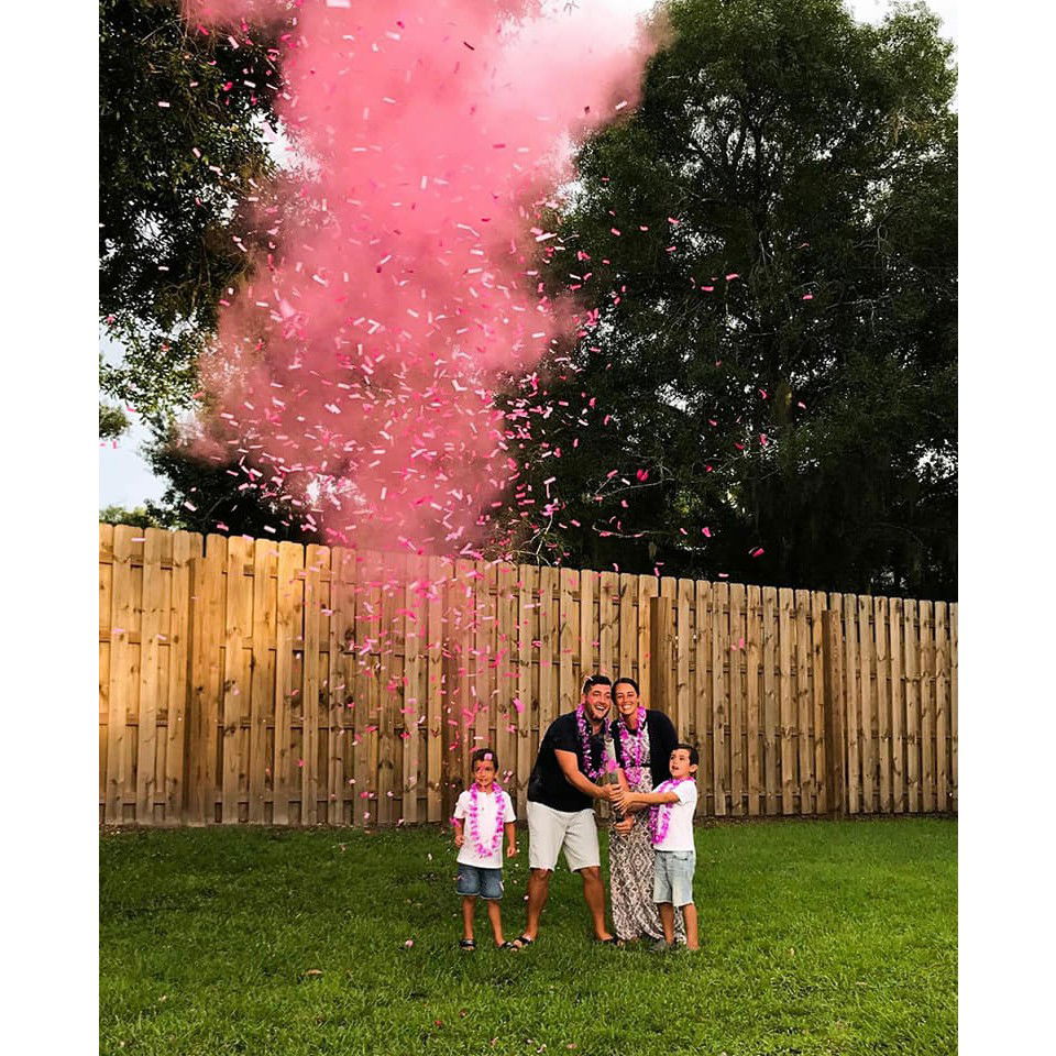 Spray Gender Reveal, Flippy, 260 ml, din Amidon de Porumb, Dezvaluire Gen Bebelusi, Roz [7]