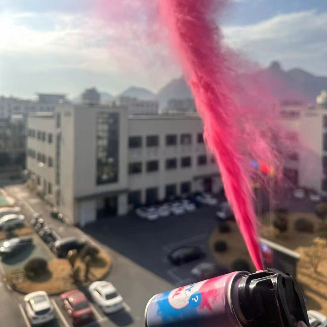 Spray Gender Reveal, Flippy, 260 ml, din Amidon de Porumb, Dezvaluire Gen Bebelusi, Roz [4]