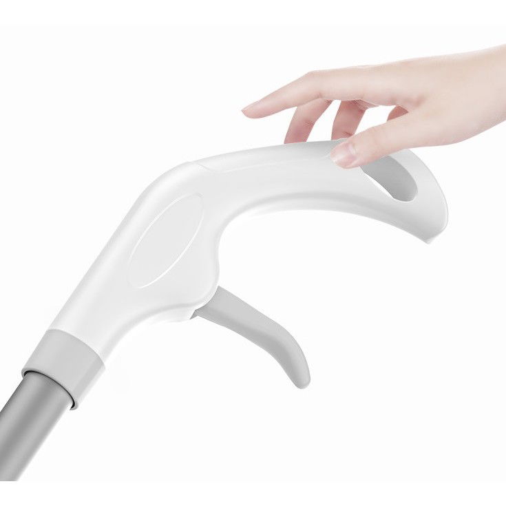 Pentru casa - Stergator de Geamuri Flippy, cu Doua Fete, Tija Telescopica, cu Recipient de Lichid, Laveta din Microfibra, Racleta Silicon, 120 cm, Alb