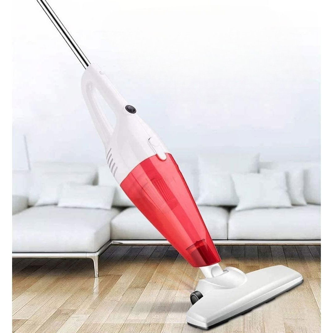 Pentru casa - Aspirator Vertical 2in1, Flippy, Fara Sac, 2 Capete, de Mana, Filtrare Multipla, 95 x 24.5 cm, Rosu