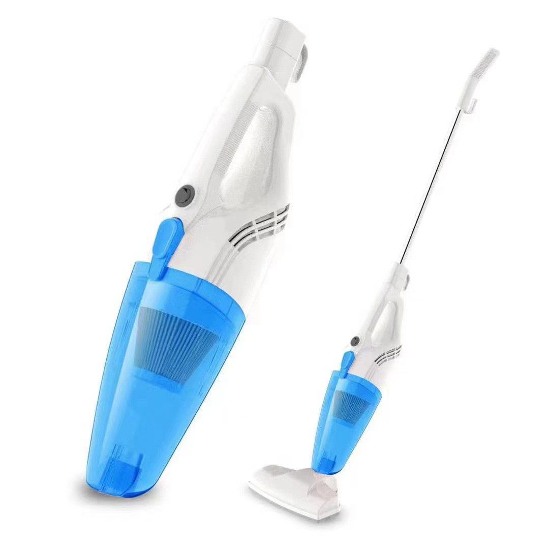 Pentru casa - Aspirator Vertical 2in1, Flippy, Fara Sac, 2 Capete, de Mana, Filtrare Multipla, 95 x 24.5 cm, Albastru