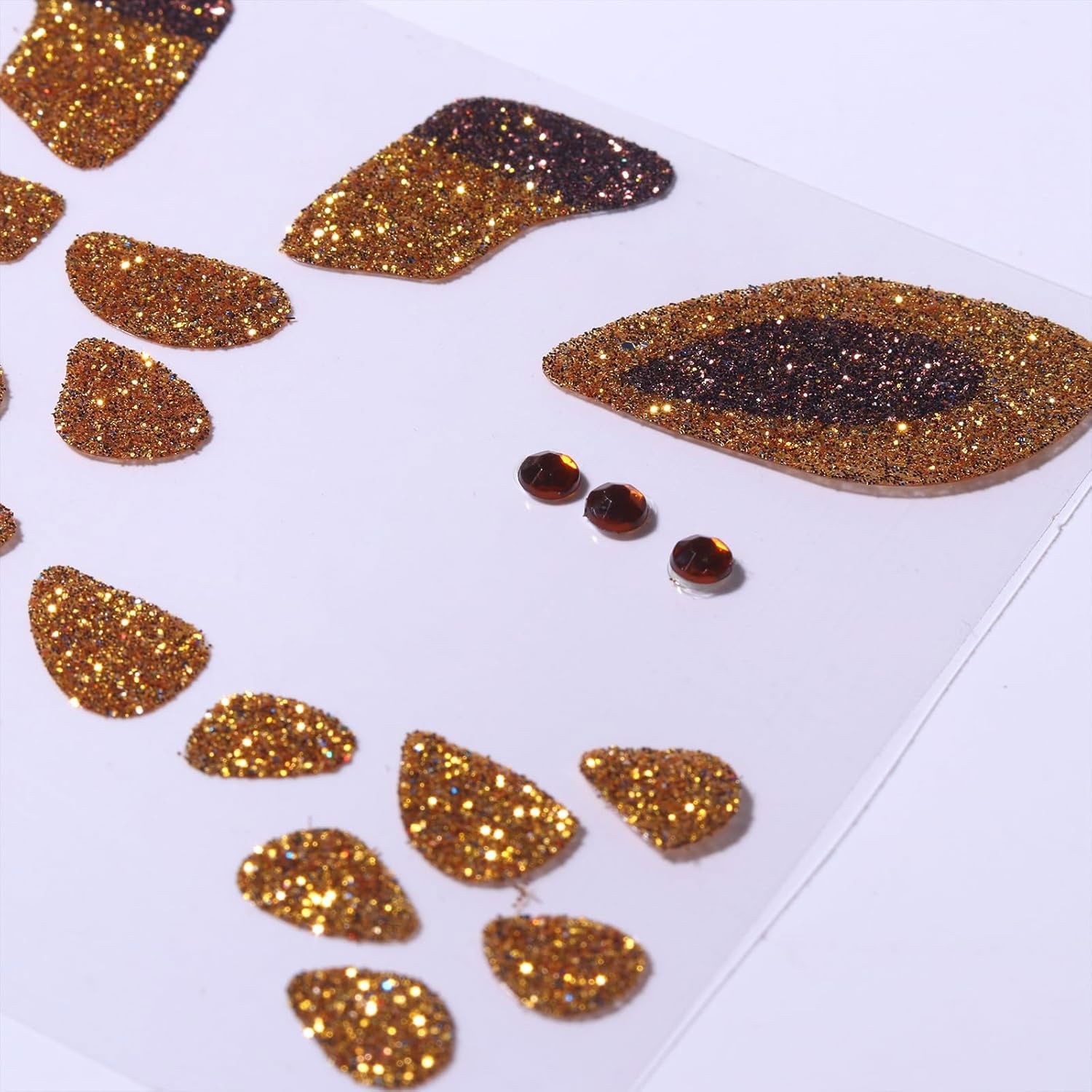 Sticker Temporar pentru Fata, Flippy, pentru Machiaj, Face Art, Halloween, Teatru, Model Girafa, Galben [4]