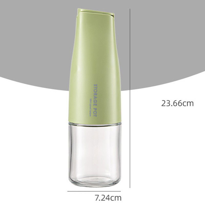 Organizatoare si Depozitare Bucatarie - Sticla de Ulei Automata, Flippy, Sticla pentru Lichide de Bucatarie, 23.7 x 7.25 cm, Volum 550 ml, Verde