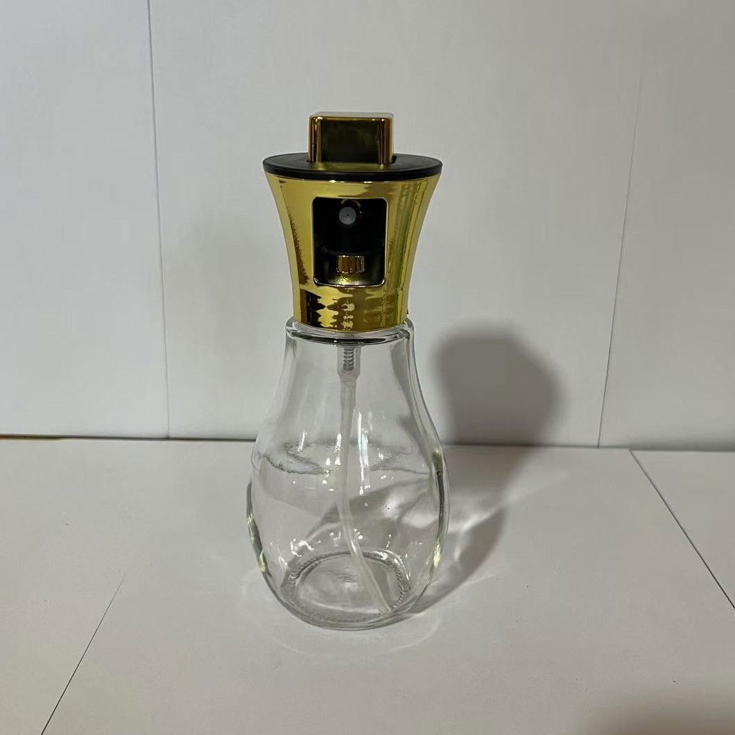 Sticla de ulei cu Pulverizator, Flippy, Sticla pentru Lichide de Bucatarie, Otet, Sos, 16.7 x 5.2 cm, Volum 200 ml, Gold [5]