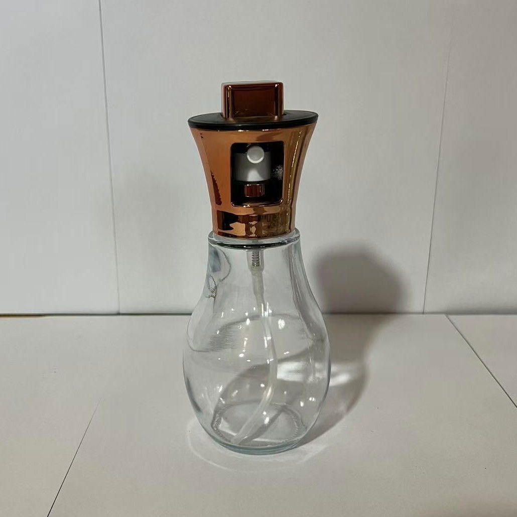 Sticla de ulei cu Pulverizator, Flippy, Sticla pentru Lichide de Bucatarie, Otet, Sos, 16.7 x 5.2 cm, Volum 200 ml, Roz Gold [4]