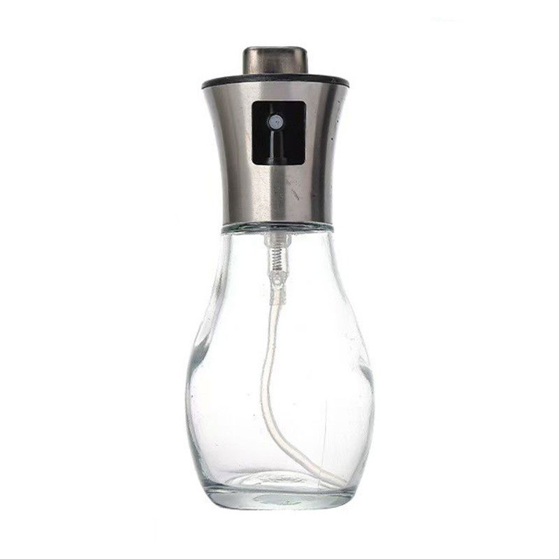 Organizatoare si Depozitare Bucatarie - Sticla de ulei cu Pulverizator, Flippy, Sticla pentru Lichide de Bucatarie, Otet, Sos, 16.7 x 5.2 cm, Volum 200 ml, Gri