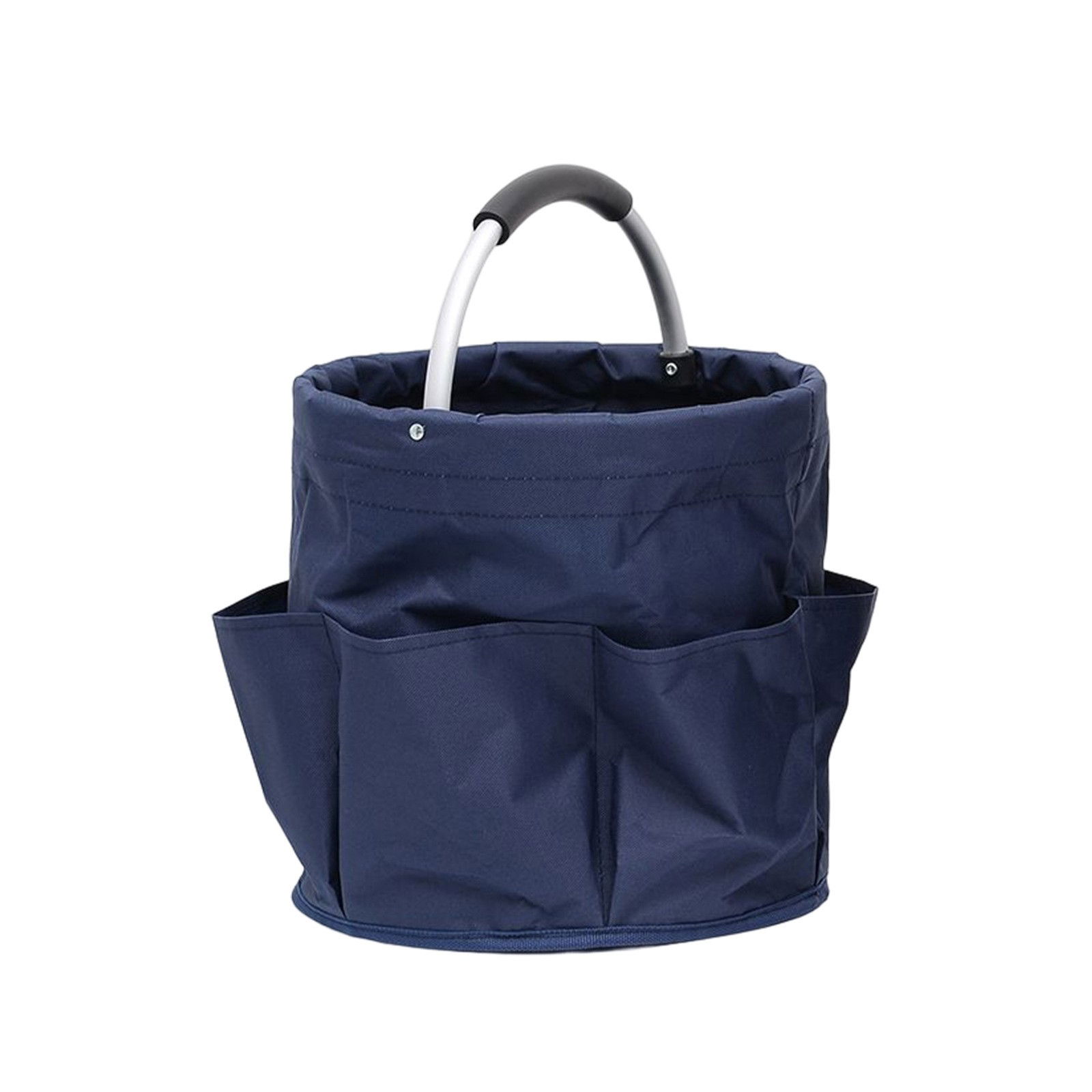 Corturi Evenimente si Articole Camping - Geanta Cos pentru Scule de 17L, Flippy, Buzunare Exterioare, Cos de Picnic Portabil, Cos pentru Plaja, Cos pentru Curatenie, din Material Oxford 600 D, 28 x 28 x 28 cm Albastru marin