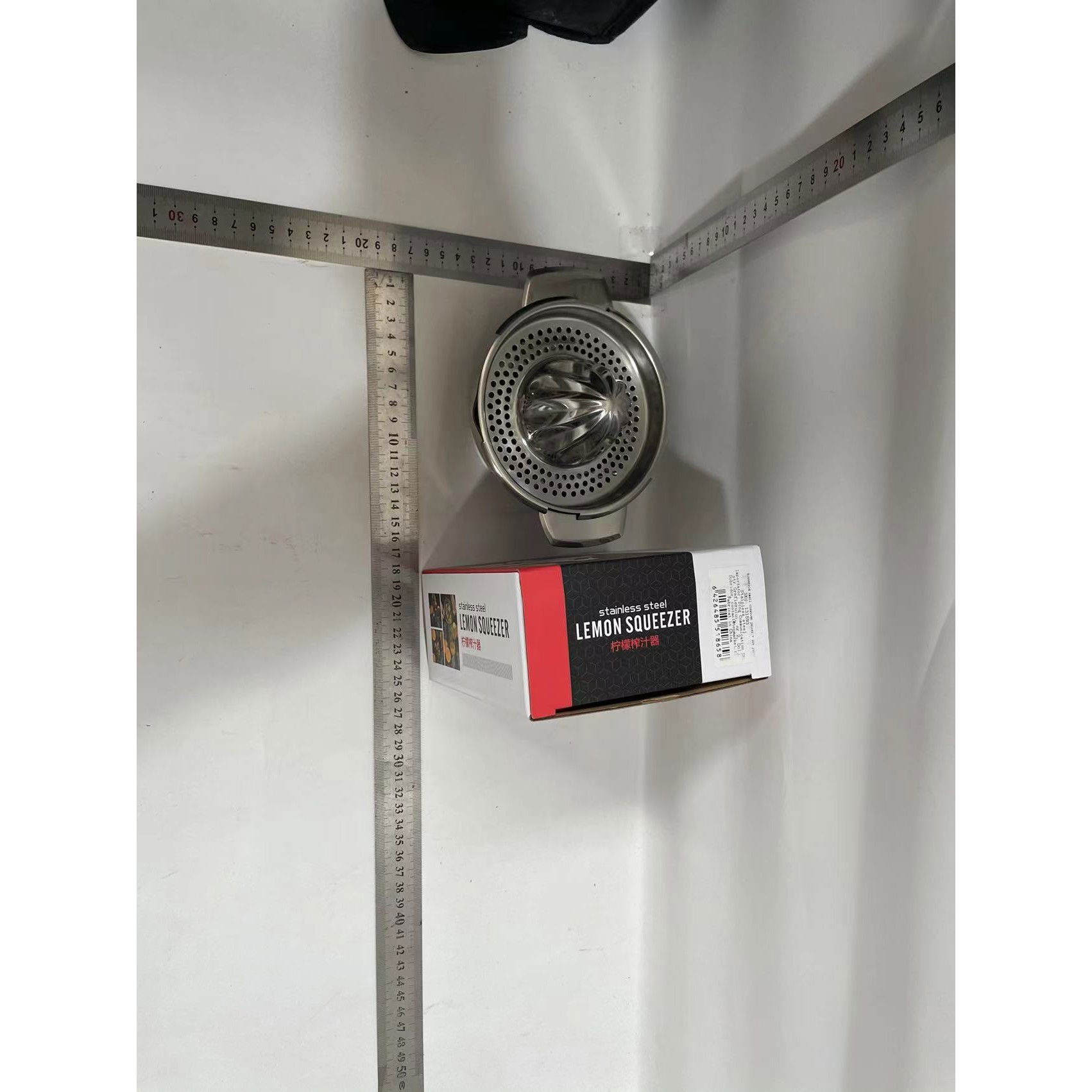 Storcator de Citrice Manual, Flippy, Rezistent, Usor de Folosit si Depozitat, Durabil, Calitativ, 16 x 7 x 13 cm, Inox, Argintiu [6]