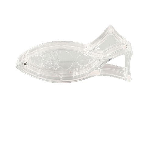 Storcator de Citrice Manual, Flippy, Rezistente, Usor de Folosit si Depozitat, Durabil, Calitativ, 12x5.2 cm, Model Peste, Transparent [1]