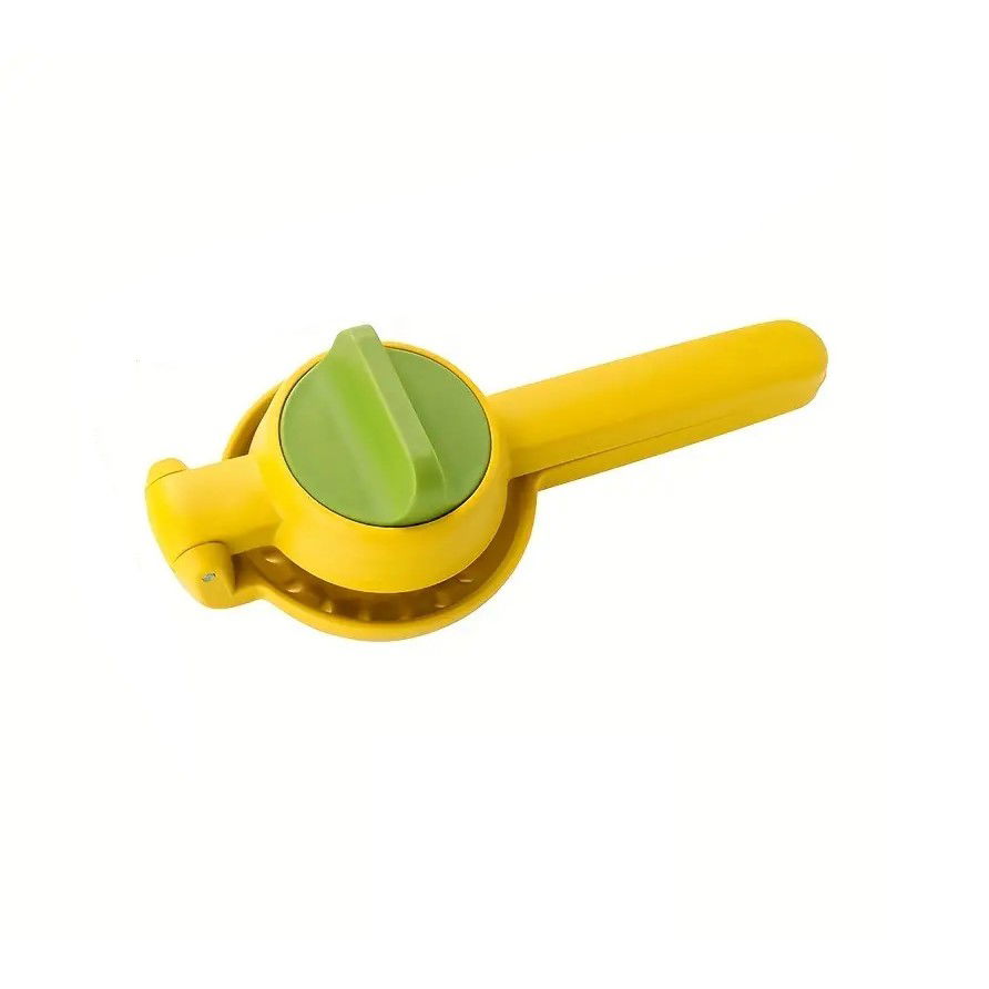 Pentru casa - Storcator manual citrice, Flippy, pentru lamai, portocale, cu actiune dubla, usor de utilizat, material ABS rezistent, 8x10x22 cm, Galben