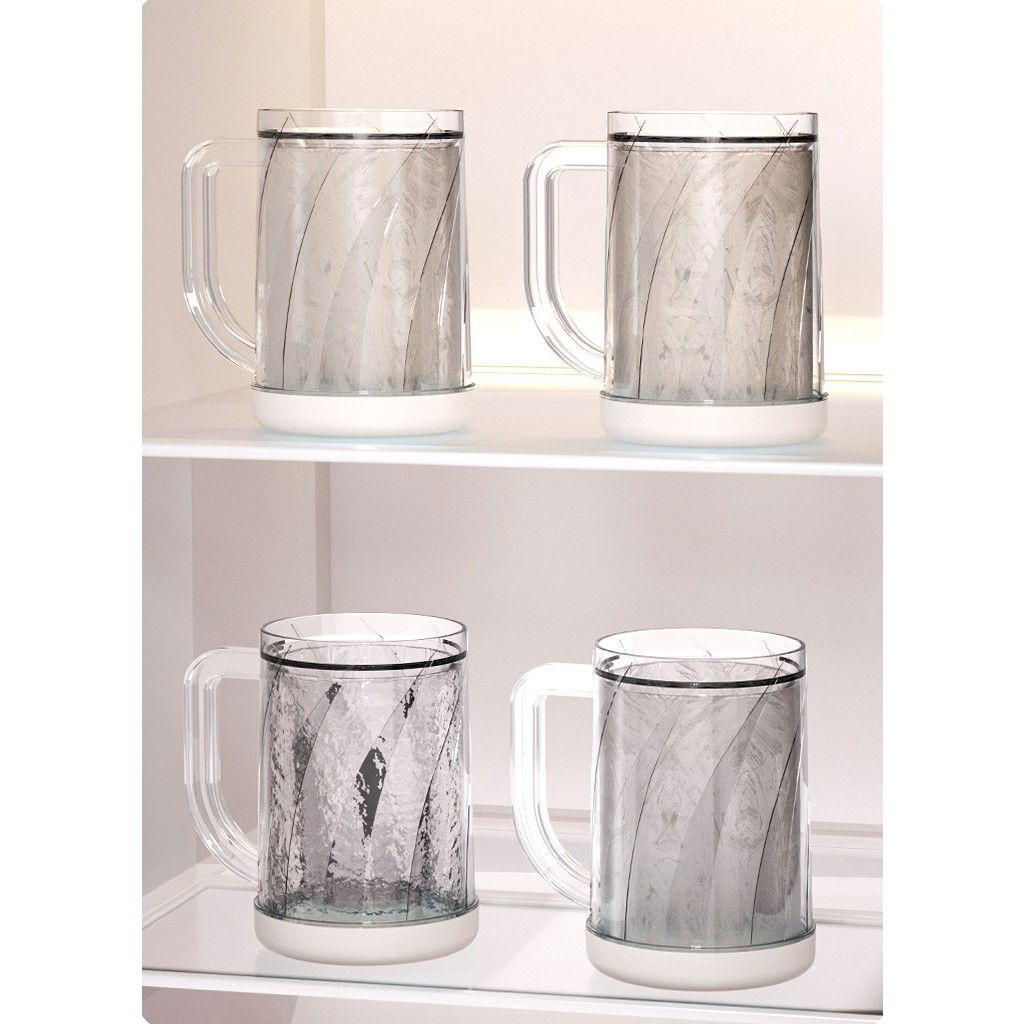 Cana Frigorifica cu Gheata, Flippy, 14.2 x 10.4 x 14.7 cm, Plastic, 800 ml, Transparent [9]