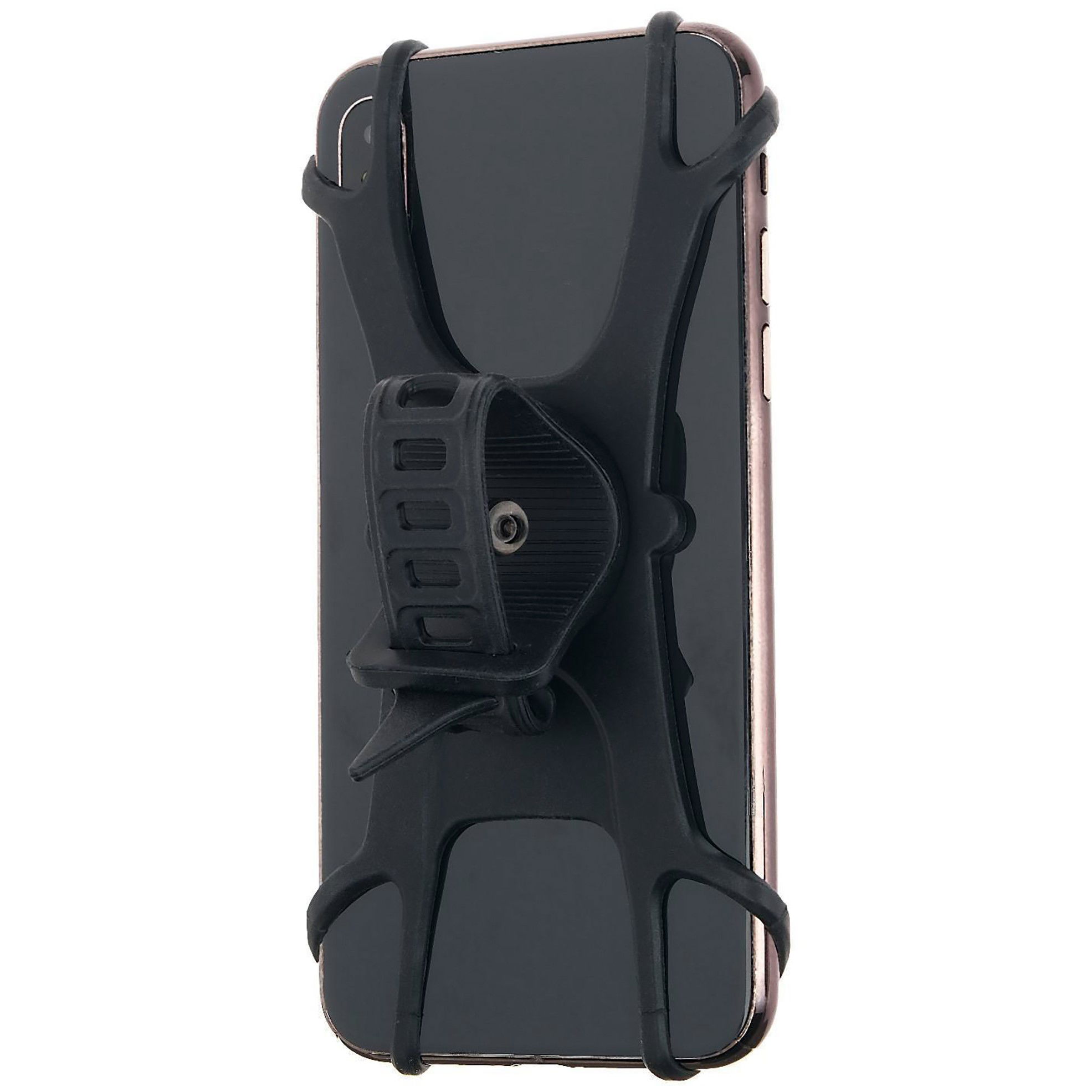 Suport Telefon pentru Bicicleta, Motocicleta, Trotineta, din Silicon 4-7 inch, Negru [3]