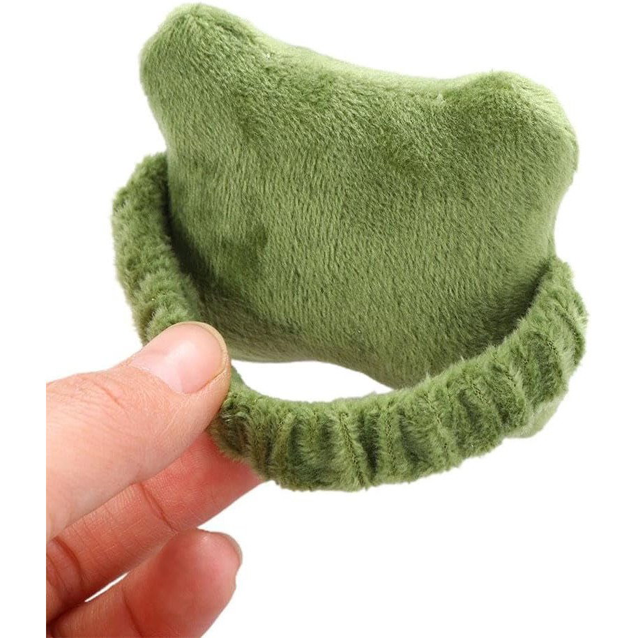 Suport de Mana, Flippy, Pernuta pentru Incheietura cu Banda Elastica, pentru Mouse, Moale, 7.5 x 7 cm, Verde Inchis [3]