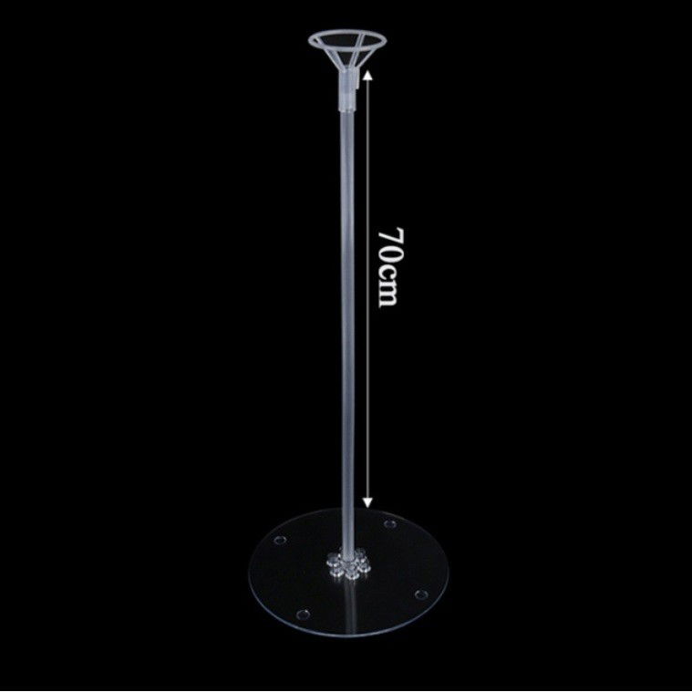 10 - 25 LEI - Suport de Masa pentru Baloane, Flippy, Accesoriu Decorativ, din Plastic, 70 cm, Transparent