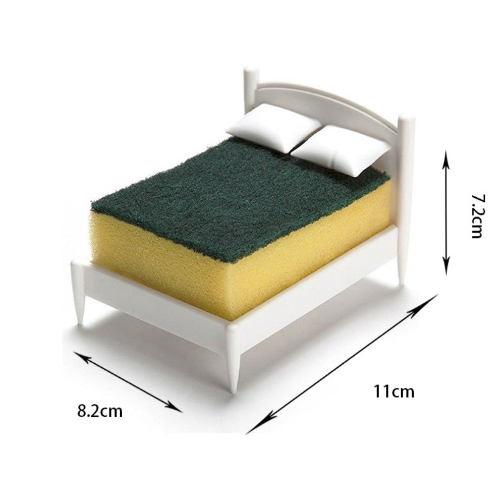 Suport de Scurgere, Flippy, pentru Burete/Sarma, Model Pat, Alb [3]