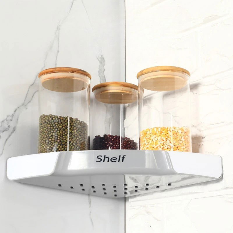 Suport Depozitare, Flippy, din Plastic, Montare fara Perforatii, pentru Baie/Bucatarie, 28 x 39 x 4.5 cm, Gri [7]