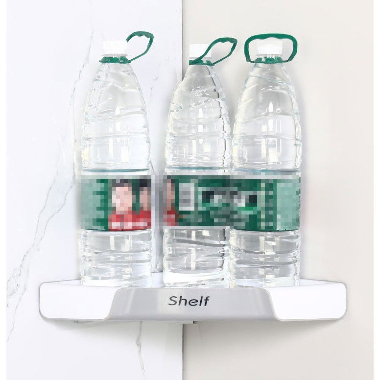 Suport Depozitare, Flippy, din Plastic, Montare fara Perforatii, pentru Baie/Bucatarie, 28 x 39 x 4.5 cm, Gri [3]