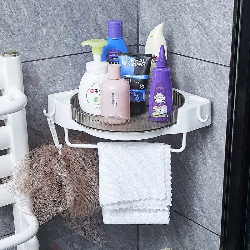 Suport Depozitare, Flippy, din Plastic, Rotativ 360 grade, Montare fara Perforatii, pentru Baie/Bucatarie, Gri [7]