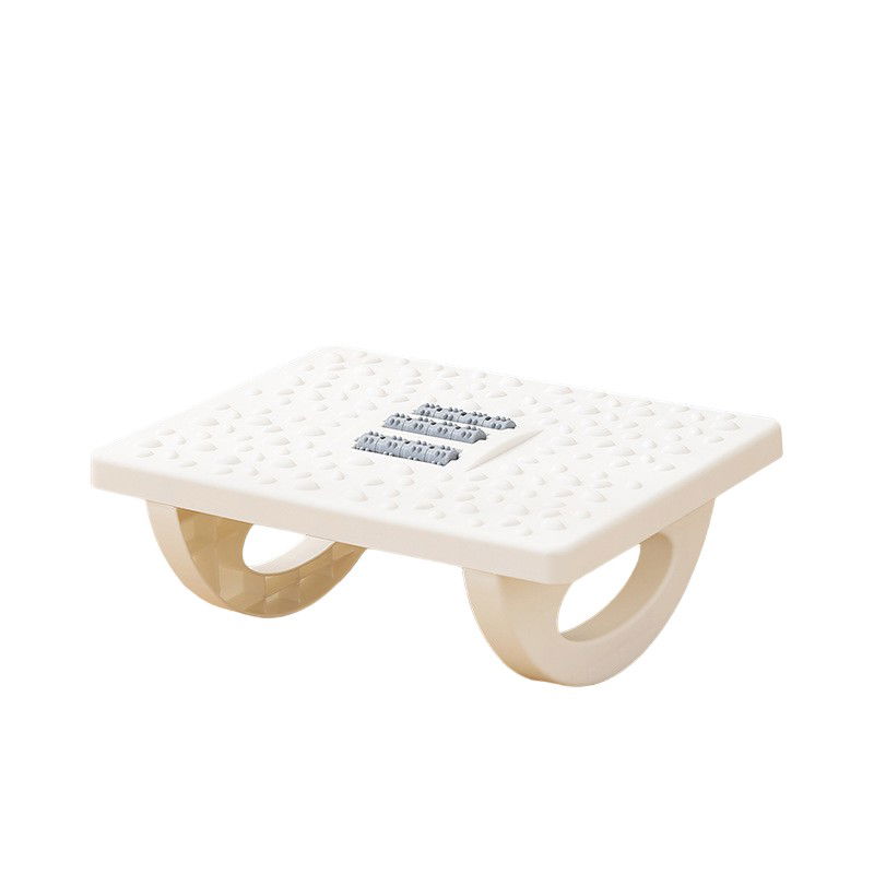 Pentru casa - Suport Ergonimic pentru Picioare, Flippy, Plastic, cu Role de Masaj pentru Talpi, pentru Birou, Usor de Transportat, Detasabil, 33.5x24x12 cm, Alb