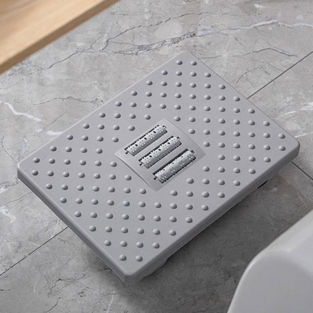 Suport Ergonimic pentru Picioare, Flippy, Plastic, cu Role de Masaj pentru Talpi, pentru Birou, Usor de Transportat, Detasabil, 33.5x24x12 cm, Gri [10]