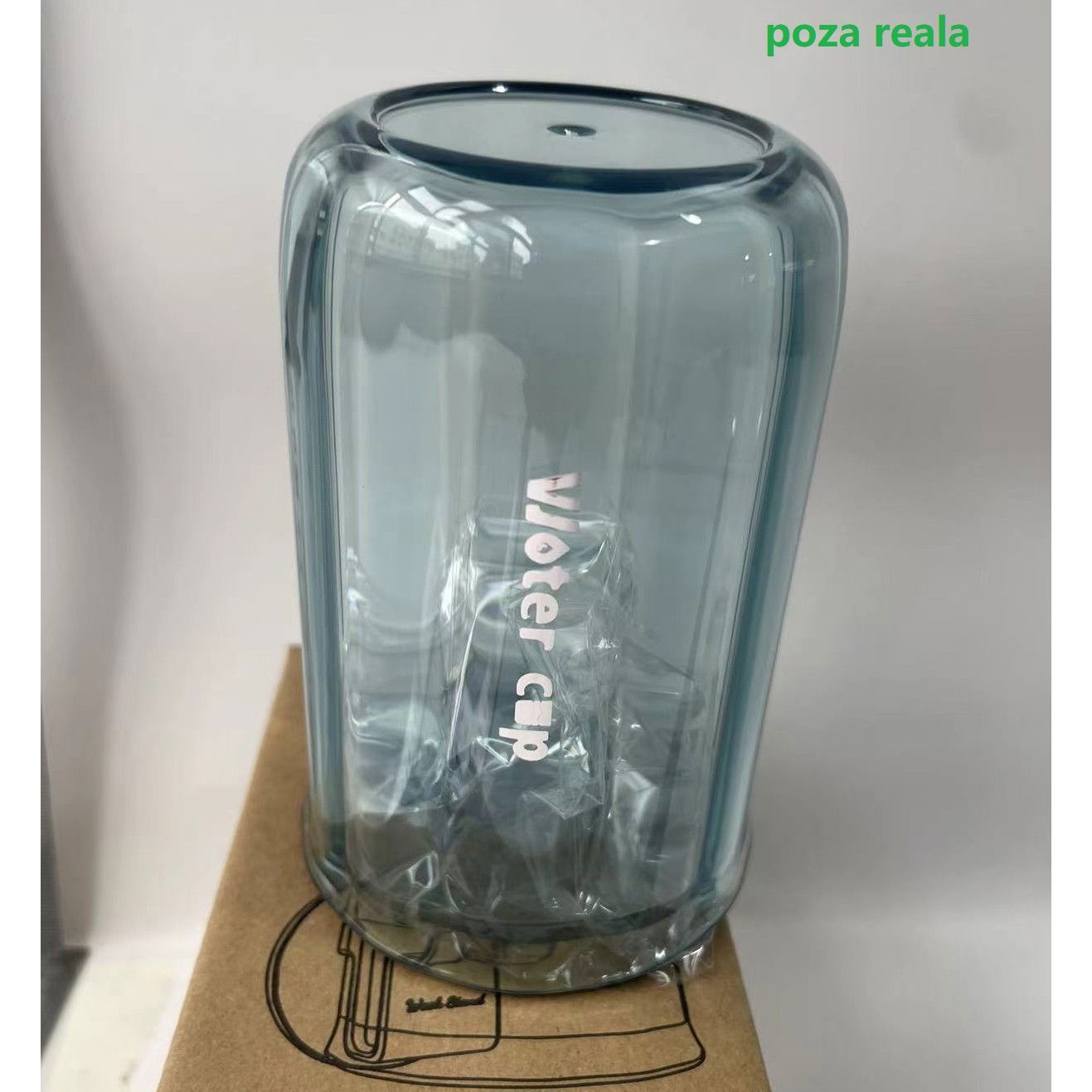 Articole pentru baie - Suport Multifunctional 2 in 1, Pahar si Suport pentru Periuta de Dinti, Flippy, Plastic, Dimensiune: 10.4 x 7.3 x 7.3 cm, Albastru