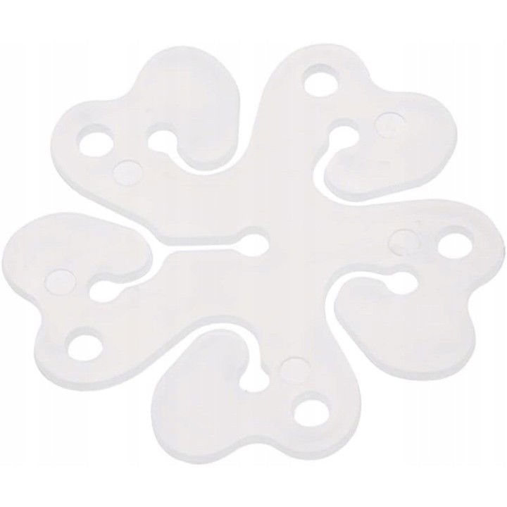Petrecere - Suport pentru Baloane, Flippy, care Formeaza o Floare, cu Un Singur Strat, pentru 6 Baloane, 6x6cm, 2.7g