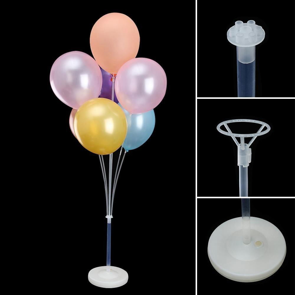 Petrecere - Suport pentru Baloane, Flippy, cu Trei Straturi, pentru 7 Baloane, 1.3 m, Transparent