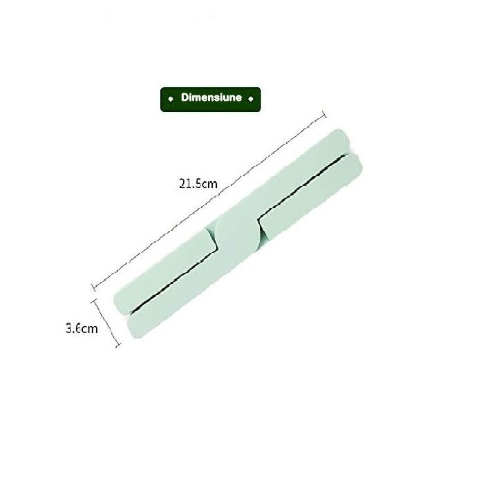 Accesorii Bucătărie - Suport pliabil din silicon pentru vase fierbinti Flippy, portabil, usor de depozitat, rezistent la temperaturi foarte ridicate, 14.5 x 7.5 x 1.6 cm, antialunecare, verde