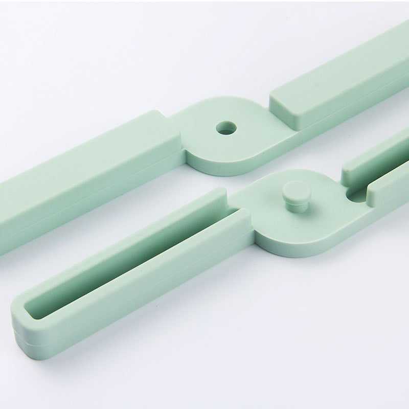 Suport pliabil din silicon pentru vase fierbinti Flippy, portabil, usor de depozitat, rezistent la temperaturi foarte ridicate, 14.5 x 7.5 x 1.6 cm, antialunecare, verde [7]