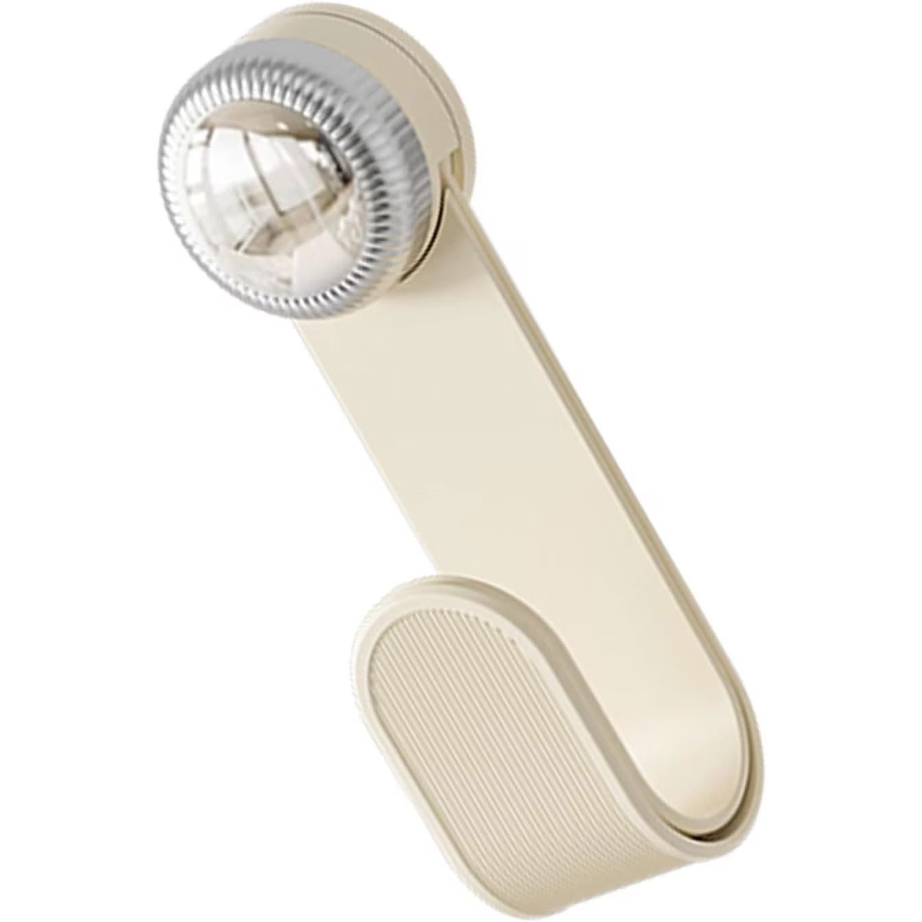 Suport pentru Capace Vase, Flippy, Suport de Depozitare pentru Capacul Oalei in Bucatarie, cu Ventuza, Usor de Montat pe Perete, 19 x 6 x 5 cm, Alb Crem [3]