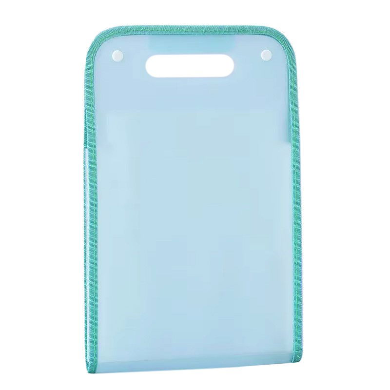 10 - 25 LEI - Suport Vertical pentru Hartii A4, Flippy, Suport Portabil pentru Hartie A4 cu Maner, PP, pentru Depozitare Hartii si Documente, 37x24.3 cm, Albastru