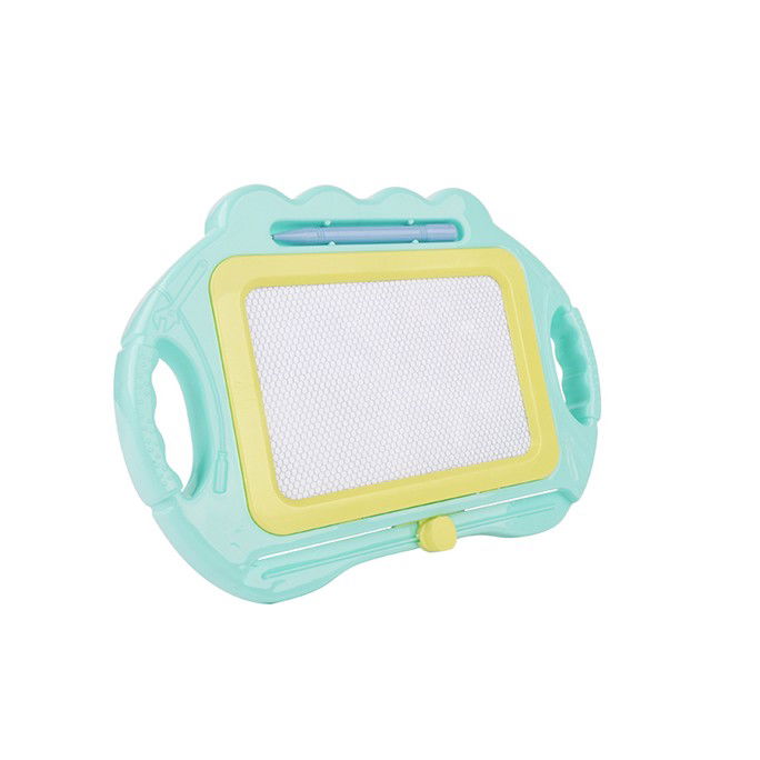 Jucarii Creative - Tabla Magnetica pentru desen Flippy, Pix, forma dreptunghi, dimensiuni 23x17 cm, Dezvolta Creativitatea, cu picioare suport, Albastru