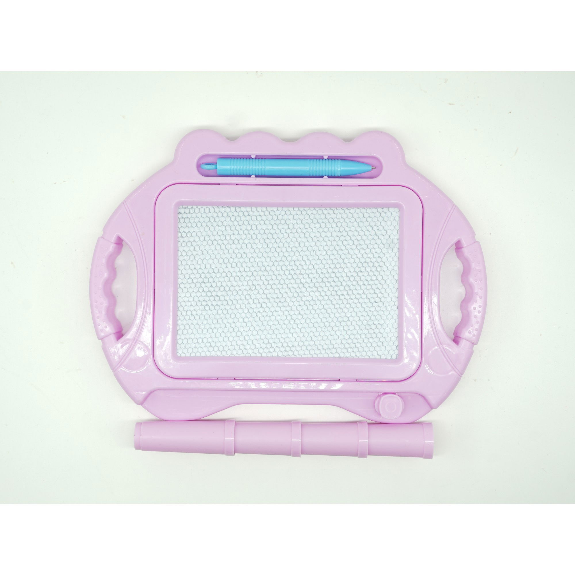 Tabla Magnetica pentru desen Flippy, Pix, forma dreptunghi, dimensiuni 23x17 cm, Dezvolta Creativitatea, cu picioare suport, Roz Pal [5]