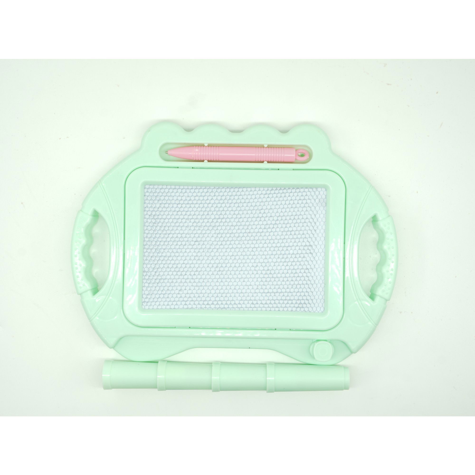 Tabla Magnetica pentru desen Flippy, Pix, forma dreptunghi, dimensiuni 23x17 cm, Dezvolta Creativitatea, cu picioare suport, Verde [5]