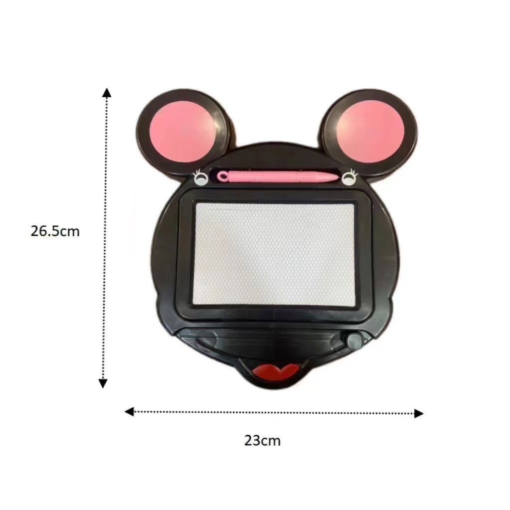 Tabla Magnetica pentru desen Flippy, Pix, forma Soricel, dimensiuni 23x26.5 cm, Dezvolta Creativitatea, Negru [5]