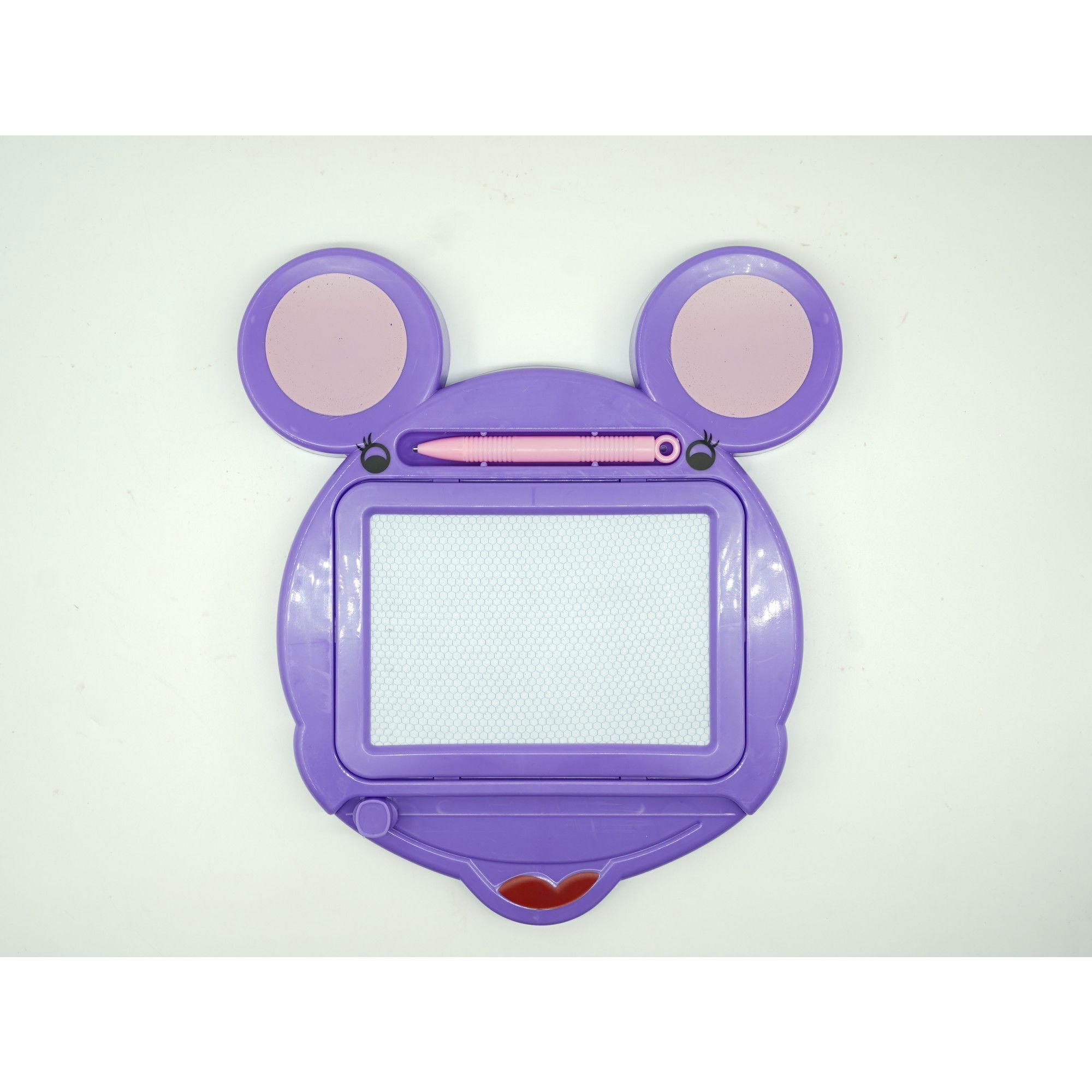 Tabla Magnetica pentru desen Flippy, Pix, forma Soricel, dimensiuni 23x26.5 cm, Dezvolta Creativitatea, Mov [4]