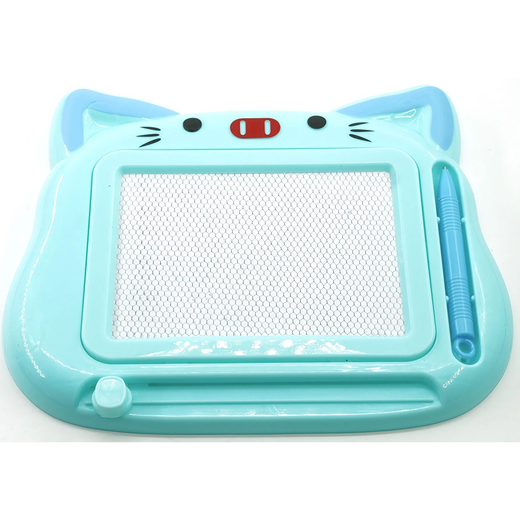 10 - 25 LEI - Tablita Magnetica de Scris si Desenat, Flippy, Model Pisica, cu Creion, Dimensiuni 23.2x18.5 cm, Suprafata Desen 14.6x10.4 cm, Dezvolta Imaginatia si Creativitatea, Incurajeaza Exersarea Scrisului, Al