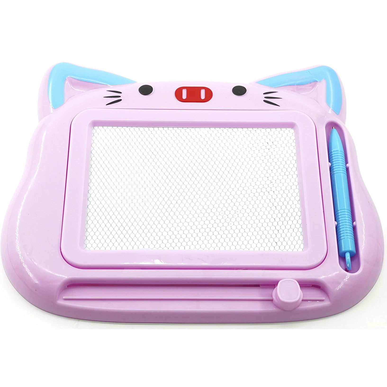 Jucarii educative - Tablita Magnetica de Scris si Desenat, Flippy, Model Pisica, cu Creion, Dimensiuni 23.2x18.5 cm, Suprafata Desen 14.6x10.4 cm, Dezvolta Imaginatia si Creativitatea, Incurajeaza Exersarea Scrisului, Mo