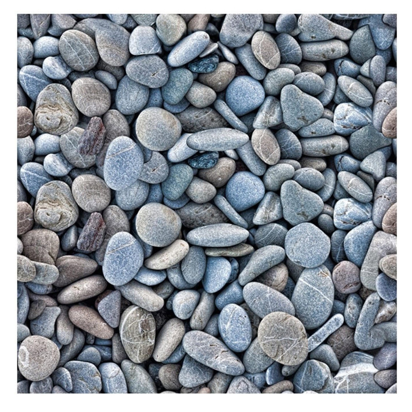 TeoMarket - Set 10 x Placi Tapet Autocolant 3D cu Imitatie de Pietre Mici, pentru Perete Bucatarie Sufragerie, Usor de Curatat, Rezistent la Apa, Autoadeziv, 30x30 cm, Gri