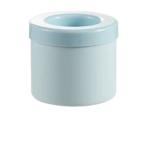 Pentru casa - Tava de Gheata din Silicon cu Capac, Flippy, Forma de Gheata pentru Racirea Bauturilor, in Forma de Frapiera, Silicon fara BPA, Cuburi de Gheata, 9x8.5x8 cm, Albastru