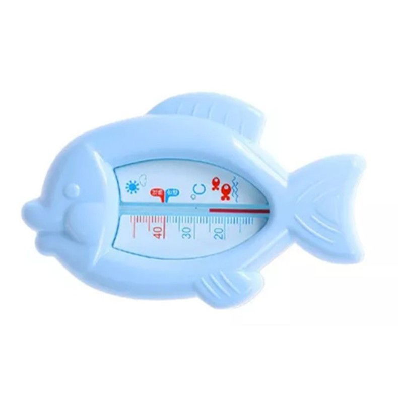 Articole pentru baie - Termometru pentru Baie, Flippy, Plutitor, Rezistent la apa, Multifunctional, Model Peste, 15.5x9.5x2 cm, Albastru