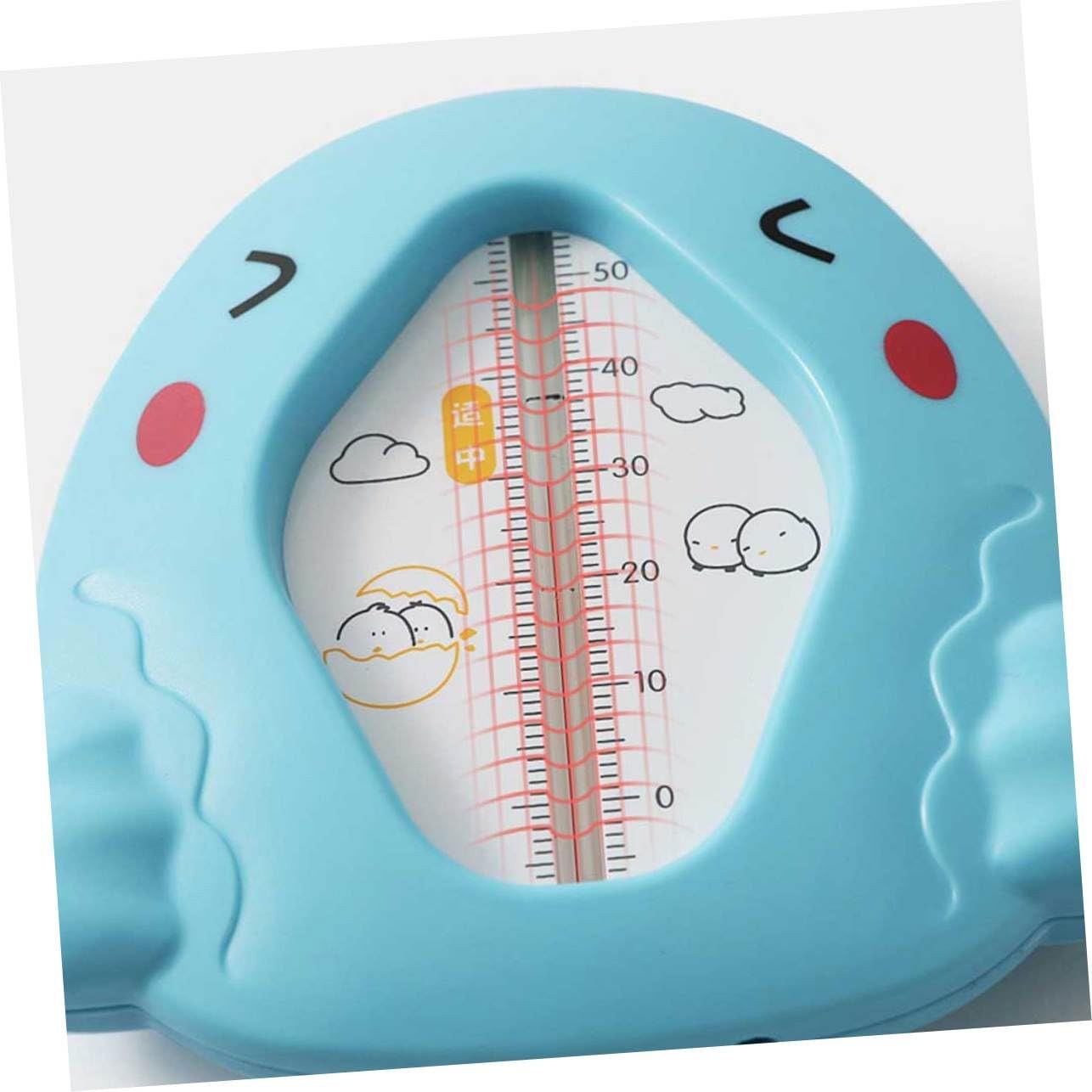 Articole pentru baie - Termometru pentru Baie, Flippy, Plutitor, Rezistent la apa, Multifunctional, Model Gaina, 10.5x10.5x2.5 cm, Albastru