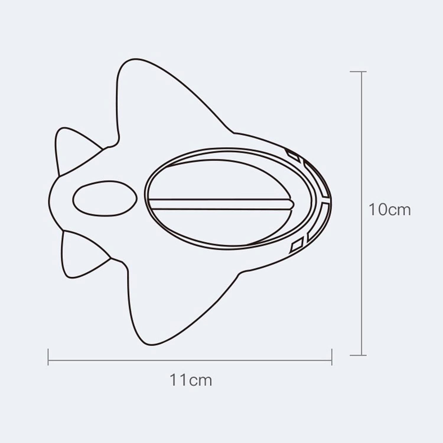 Termometru pentru Baie, Flippy, Plutitor, Rezistent la apa, Multifunctional, Model Avion, 11x10x4 cm, Roz [5]