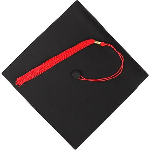 Baloane si Accesorii Absolvire - Toca Absolvire, Flippy, Neagra cu Snur Rosu, Universala