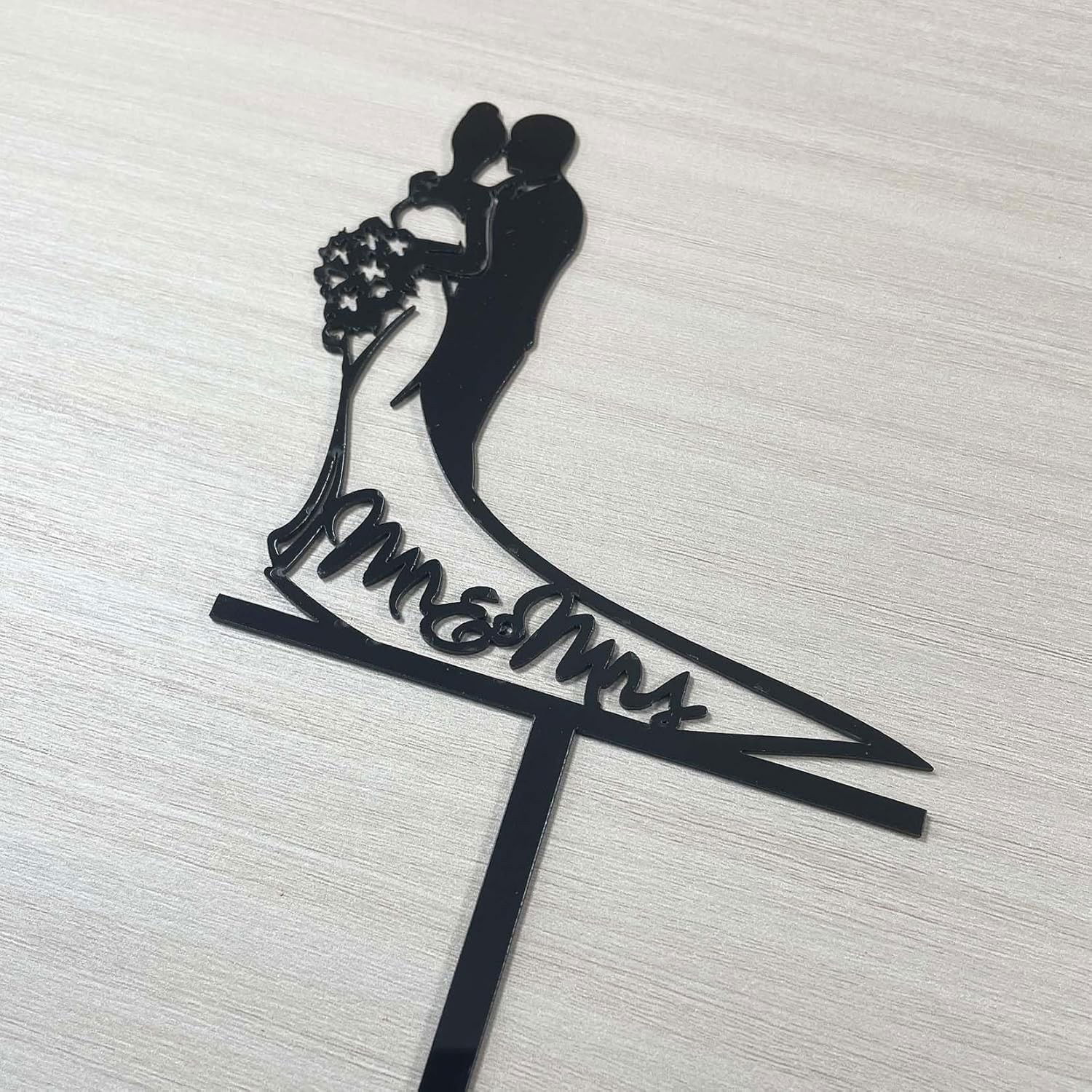 Topper Tort, Flippy, Model 1 Mr&amp;Mrs, 17.5 x 11 cm, Negru [3]