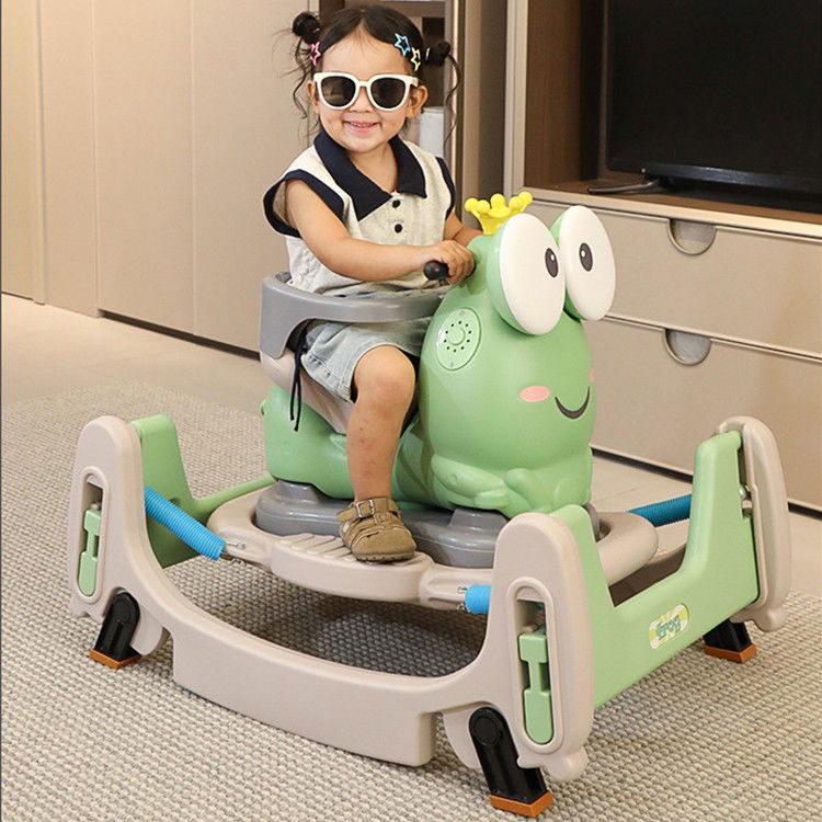 Masinuta Balansor Multifunctionala pentru Copii, Flippy, Model Cal Scooter de tip Masinuta Balansor, Varsta 1-3 ani, 84 x 80 x 58 cm, fara Maner, Verde [3]