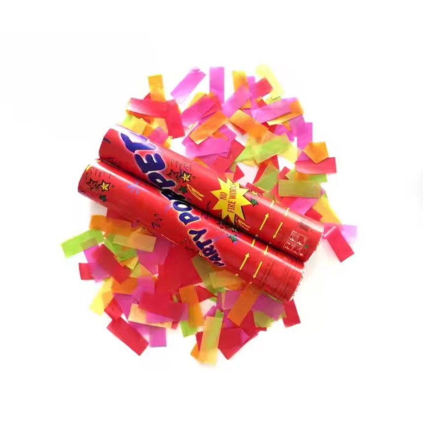 Tub de Confetti, Flippy, Party Pooper, 40x5 cm, Confetii Asortate din Hartie, Multicolor [5]