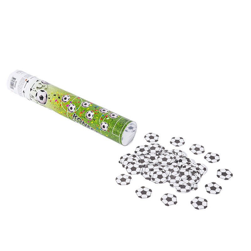 Confetti - Tun Confetti, Flippy, Model Mingi de Fotbal, 40 cm, Ambalaj din Carton, Eliberare prin Rasucire, Alb Negru