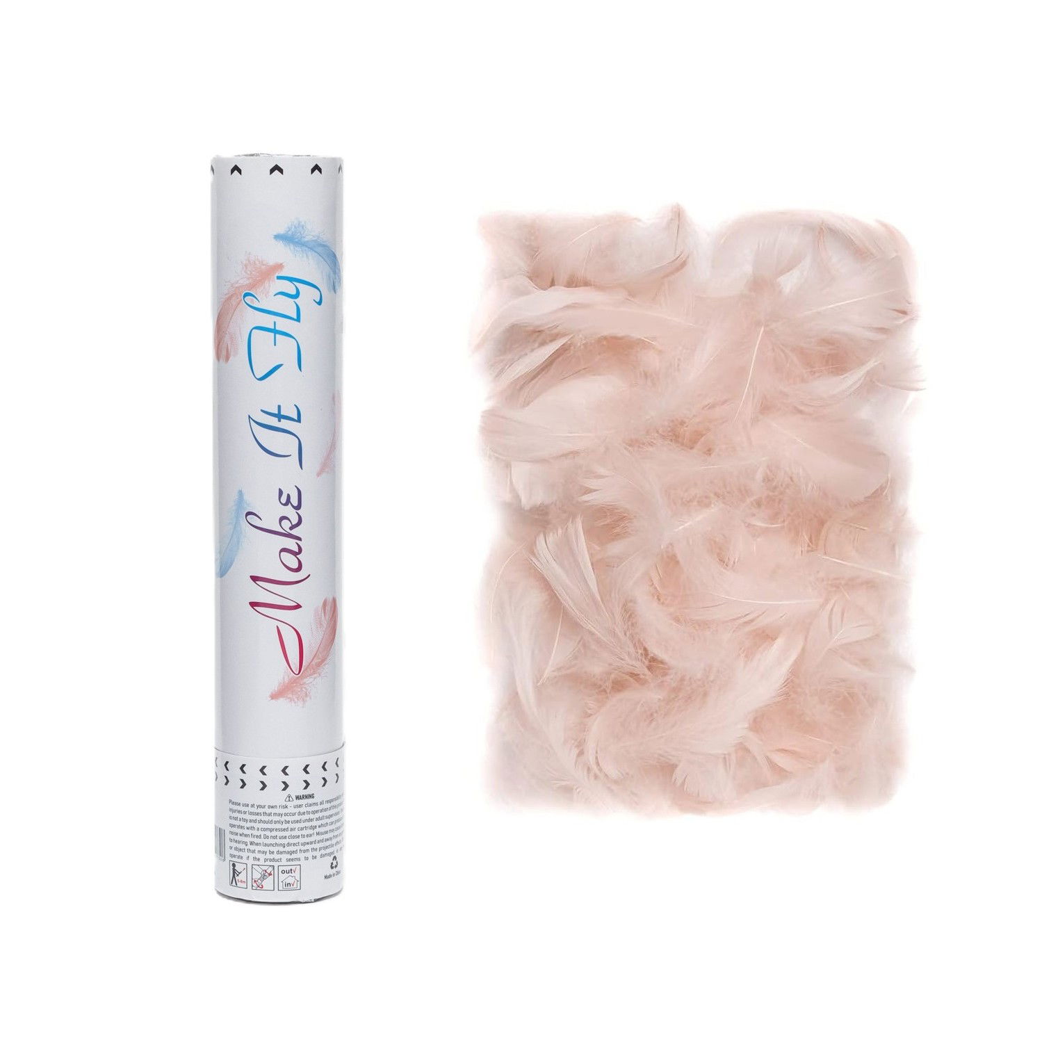 Confetti - Tub de Confetti, Flippy, Model Pene, 27 cm, Make It Fly, Roz