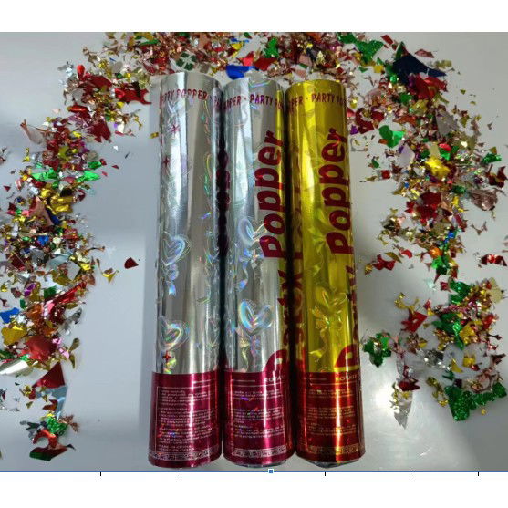 Tub de Confetti, Flippy, Party Popper, 30x5 cm, Confetii Asortate din Aluminiu, Multicolor [5]